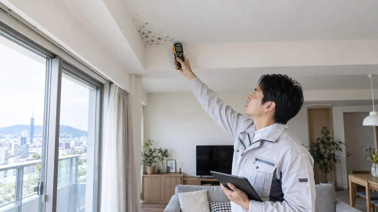 福岡の天井カビは業者に相談すべき？費用・調査・再発防止を解説